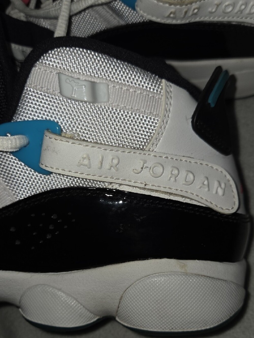Jordan Kids Black Sneakers with Multicolor Logo Accents - Picture 10 of 10